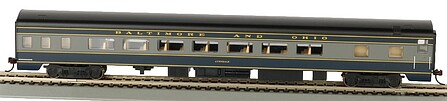 Bachmann 85 Smooth-Side B&O Coach HO Scale Model Train Passenger Car #14203