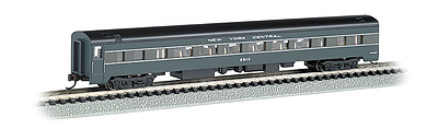 Bachmann 85 Smooth-Side Coach w/Interior Lighting NYC N Scale Model Train Passenger Car #14255