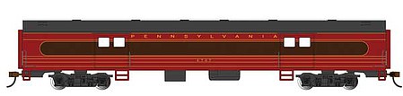 Bachmann 72 Smooth-Side Baggage Pennsylvania RR #6707 HO Scale Model Train Passenger Car #14406