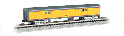 Bachmann 72 Smooth-Side Baggage Car Union Pacific N Scale Model Train Passenger Car #14454