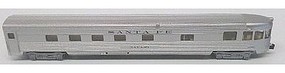 Bachmann 85' Streamline Observation with Light Santa Fe N Scale Model Train Passenger Car #14551 Bachmann 85' Streamline Observation with Light Santa Fe N Scale Model Train Passenger Car #14551