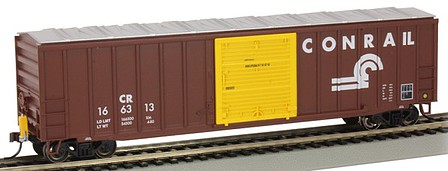 Bachmann 50 Outside Braced Boxcar Conrail #166313 (FRED) HO Scale Model Train Freight Car #14907