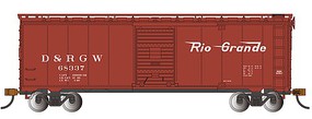 Bachmann Steam-Era 40' Steel Boxcar Rio Grande #68337 HO Scale Model Train Freight Car #15010