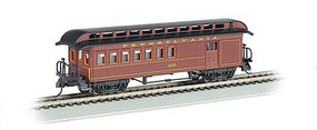 Bachmann Old-Time Rounded-End Combine Pennsylvania RR HO Scale Model Train Passenger Car #15202