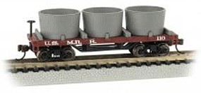 Bachmann Old-Time Water Tank Car US Military Railroad N Scale Model Train Freight Car #15554