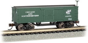 Bachmann Old-Time Boxcar Chicago & Northwestern N Scale Model Train Freight Car #15655