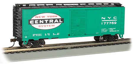 Bachmann 40 Boxcar New York Central #177769 HO Scale Model Train Freight Car #16011