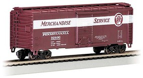Bachmann 40' Boxcar Pennsylvania RR #92496 HO Scale Model Train Freight Car #16014