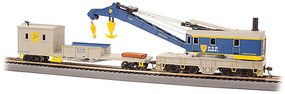 Bachmann Crane Derrick with Boom Tender Delaware & Hudson HO Scale Model Train Freight Car #16103