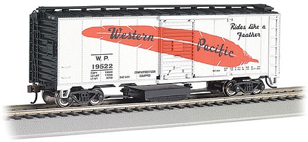 Bachmann Track Cleaning 40 Boxcar Western Pacific #19522 HO Scale Model Train Freight Car #16322