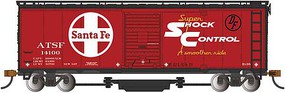 Bachmann Track Cleaning 40' Boxcar Santa Fe #14112 HO Scale Model Train Freight Car #16324