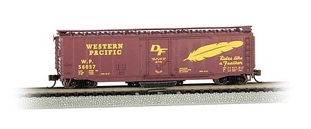Bachmann Track Cleaning 50 PD Boxcar Western Pacific #56057 N Scale Model Train Freight Car #16367