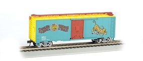 Bachmann Ringling Bros. PS1 40' Box Car Tiger #17 HO Scale Model Train Freight Car #16604