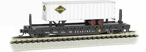 Bachmann 52'6' Flatcar with piggy Reading N Scale Model Train Freight Car #16754