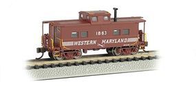 Bachmann Northeast Steel Caboose Western Maryland #1863 N Scale Model Train Freight Car #16859