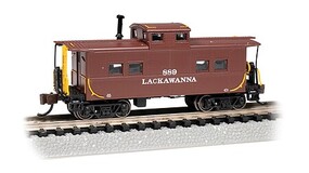 Bachmann Northeast Steel Caboose Lackawanna #889 N Scale Model Train Freight Car #16868