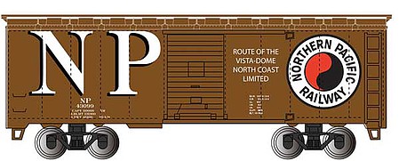 Bachmann PS1 40 Steel Boxcar Northern Pacific #27231 HO Scale Model Train Freight Car #17015