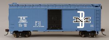 Bachmann 40 Boxcar Boston & Maine HO Scale Model Train Freight Car #17048