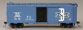 Bachmann 40' Boxcar Boston & Maine HO Scale Model Train Freight Car #17048 Bachmann 40' Boxcar Boston & Maine HO Scale Model Train Freight Car #17048