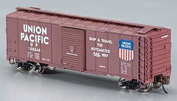 Bachmann AAR 40 Steel Box Union Pacific - Automated Railway N Scale Model Train Freight Car #17053