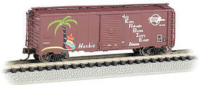 Bachmann AAR 40' Steel Boxcar Missouri Pacific N Scale Model Train Freight Car #17060