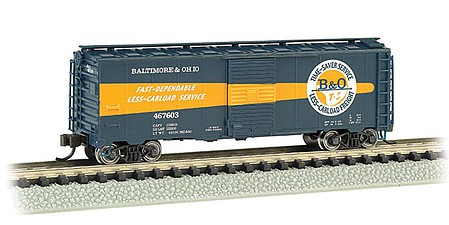 Bachmann AAR 40 Steel Boxcar Baltimore & Ohio #467603 N Scale Model Train Freight Car #17064