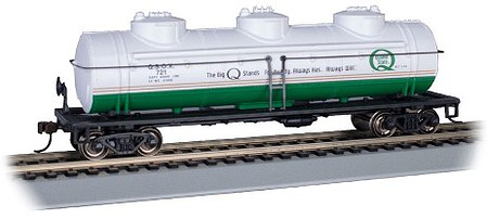 Bachmann 40 3-Dome Tank Car Quaker State #721 HO Scale Model Train Freight Car #17110