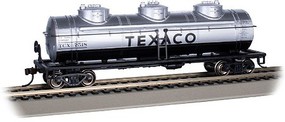 Bachmann 40' 3-Dome Tank Car Texaco #7518 HO Scale Model Train Freight Car #17112
