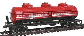Bachmann 40' 3-Dome Tank Car Cook Paint & Varnish Co. CPVX HO Scale Model Train Freight Car #17145 Bachmann 40' 3-Dome Tank Car Cook Paint & Varnish Co. CPVX HO Scale Model Train Freight Car #17145