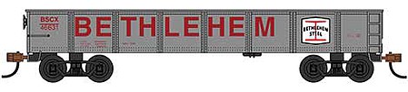 Bachmann 40 Gondola Bethlehem Steel #46631 HO Scale Model Train Freight Car #17225
