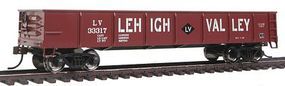40' Gondola Lehigh Valley Red HO Scale Model Train Freight Car #17227