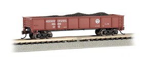 Bachmann 40' Gondola Pennsylvania RR #390252 N Scale Model Train Freight Car #17253