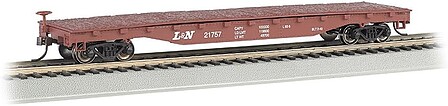 Bachmann 52 Flat Car Louisville & Nashville HO Scale Model Train Freight Car #17315