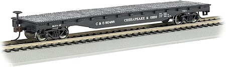 Bachmann Flatcar Chesapeake & Ohio HO Scale Model Train Freight Car #17322