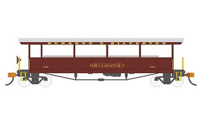 Bachmann Open=Sided Excursion Car Durango & Silverton #410 HO Scale Model Train Passenger Car #17431