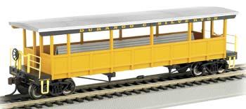 Bachmann Open Sided Excursion Car Durango & Silverton HO Scale Model Train Passenger Car #17432