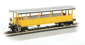Bachmann Open-Sided Excursion Car w/Seats Unlettered HO Scale Model Train Passenger Car #17448 Bachmann Open-Sided Excursion Car w/Seats Unlettered HO Scale Model Train Passenger Car #17448