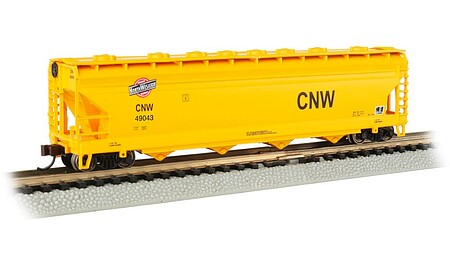 Bachmann Acf 50 4-bay Center-Flow Hopper CNW #49043 N Scale Model Train Freight Car #17567