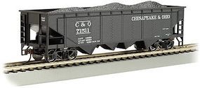 Bachmann 40' Quad Hopper Chesapeake & Ohio #71511 HO Scale Model Train Freight Car #17605