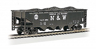 Bachmann 40 Quad Hopper Norfolk & Western #12986 HO Scale Model Train Freight Car #17607