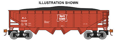 Bachmann 40 Quad Hopper Rock Island HO Scale Model Train Freight Car #17608