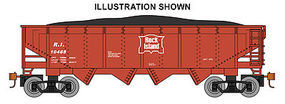 Bachmann 40' Quad Hopper Rock Island HO Scale Model Train Freight Car #17608