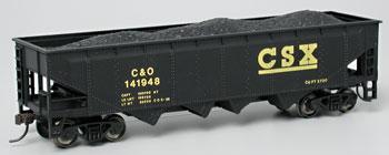 Bachmann 40 Quad Hopper CSX HO Scale Model Train Freight Car #17618