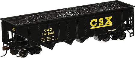 Bachmann 40 Quad Hopper CSX HO Scale Model Train Freight Car #17618