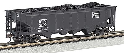 Bachmann 40 Quad Hopper Boston & Maine HO Scale Model Train Freight Car #17644