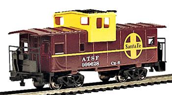 Wide Vision Caboose Santa Fe Ho Scale Model Train Freight