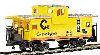 Bachmann 36 Wide Vision Caboose Chessie HO Scale Model Train Freight Car #17709