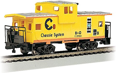 Bachmann 36 Wide Vision Caboose Chessie HO Scale Model Train Freight Car #17709