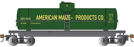 Bachmann 40 Single Dome Tank Car American Maize Products Co HO Scale Model Train Freight Car #17813