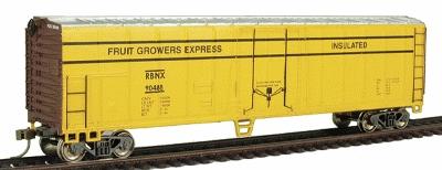 Bachmann 50 Steel Reefer - Fruit Growers Express HO Scale Model Train Freight Car #17940